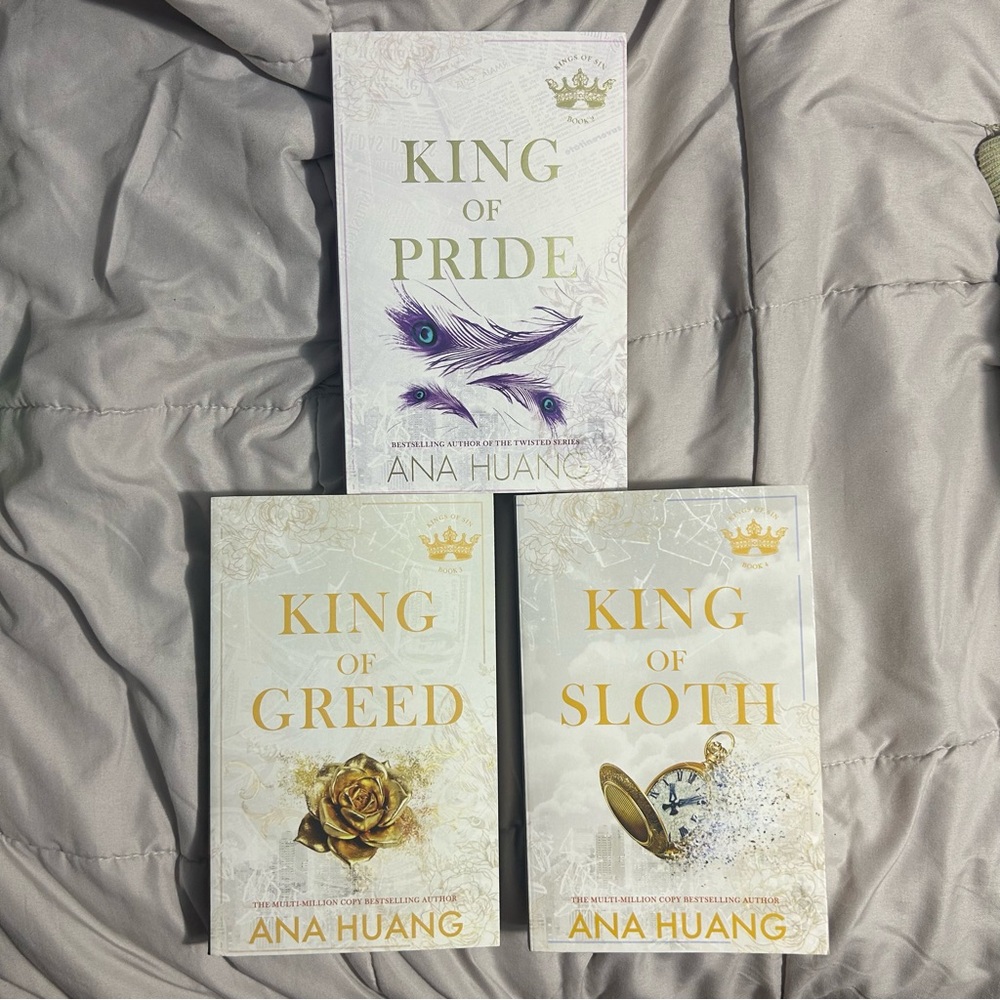 Ana Huang Book Set - King of Pride, Greed, and Sloth book 2, 3 & 4